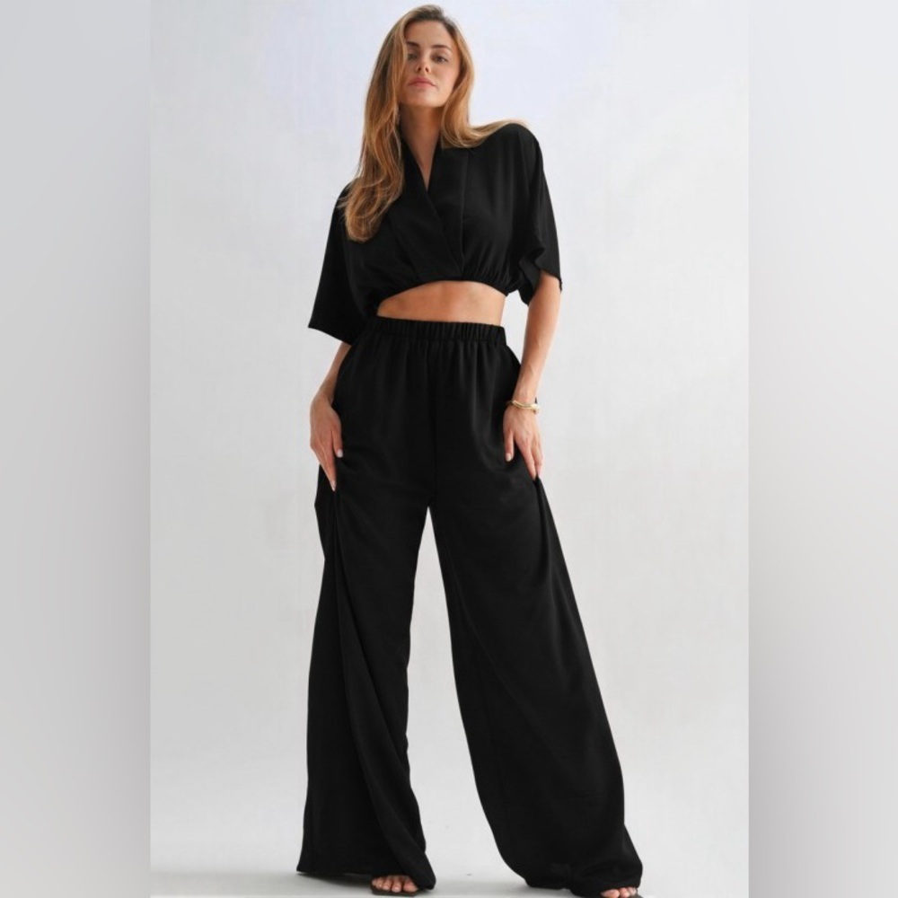 NWT Chic Black Matching Pant Set | Summer 2-Piece Set